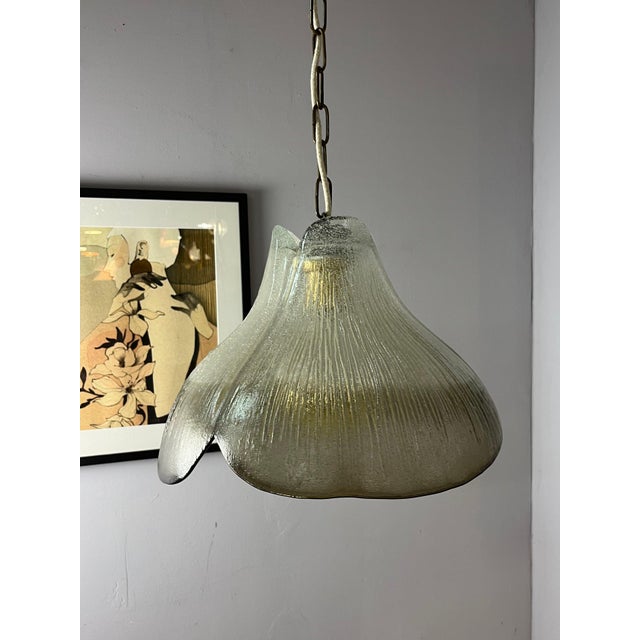 Hanging Lamp in Glass by Peill & Putzler For Sale - Image 9 of 11