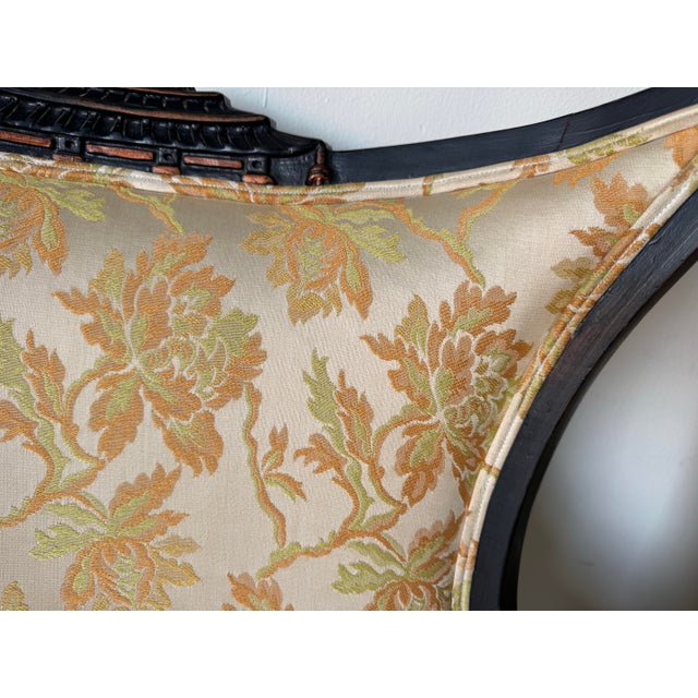 1960's Hollywood Regency Palm Beach - Style Chinoiserie Pagoda Wingback Chairs – A Pair For Sale - Image 11 of 12