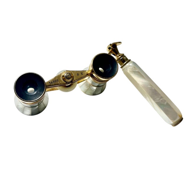Mid 20th Century Vintage Mother of Pearl Opera Glasses For Sale - Image 5 of 6