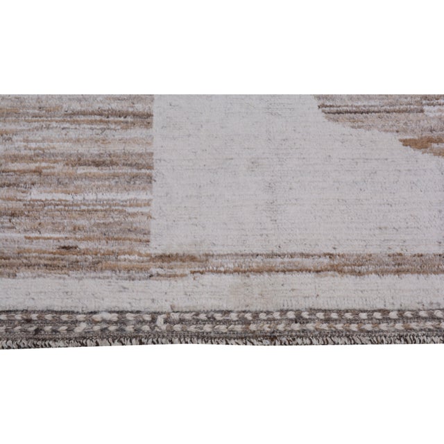 Moroccan Moroccan Hand Knotted Wool Rug, 9'x12' For Sale - Image 3 of 6