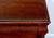 Ethan Allen Ethan Allen British Classics Collection Nutmeg Chest of Drawers With Hidden Top Drawer & Protective Glass Top For Sale - Image 4 of 6