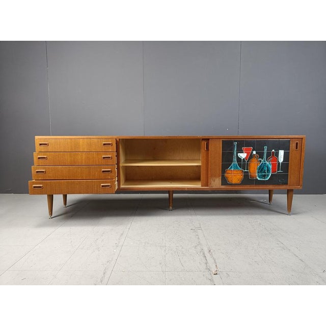 Mid-Century Belgian Sideboard, 1960s For Sale - Image 11 of 13