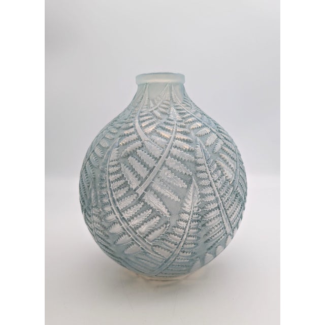 Vintage Art Deco Cased Opalescent Espalion Vase from René Lalique, France, 1927 For Sale - Image 6 of 6