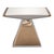 Art Deco "Falce" Side Table With Bronze and Stainless Steel, Handmade For Sale - Image 3 of 7