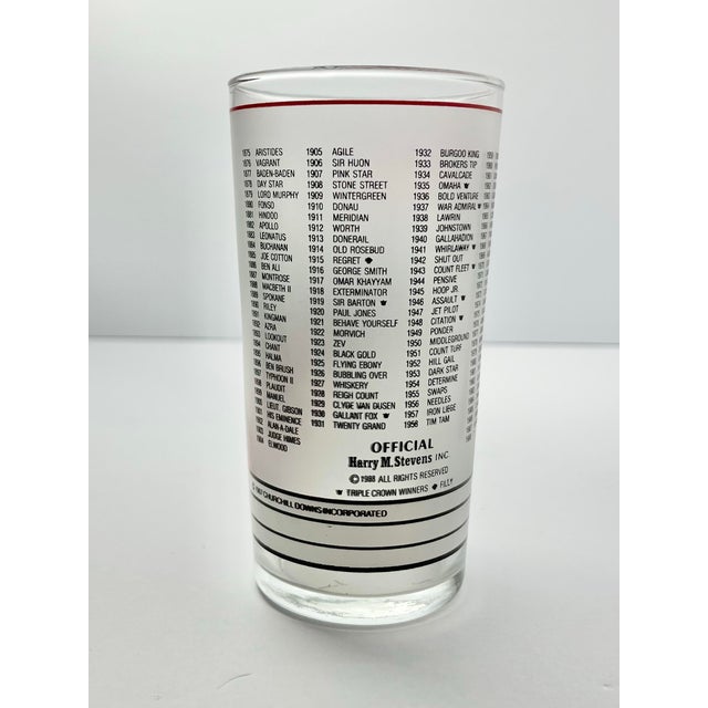 1980s Vintage Kentucky Derby Equestrian Highball Tumbler Glasses - Set of 9 For Sale - Image 5 of 6