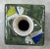 Vintage Hand Painted Square Ceramic Fish Vase For Sale - Image 9 of 11