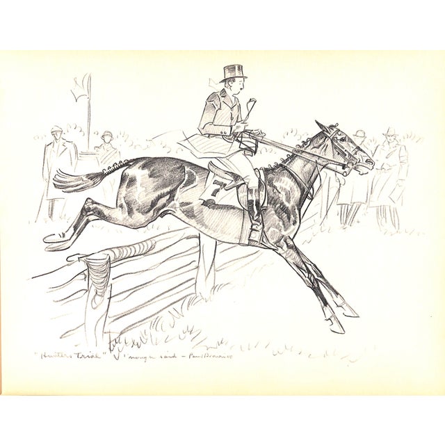 Paper "Good Luck and Bad" 1940 Brown, Paul (Inscribed With Original Pencil Drawing) For Sale - Image 7 of 12