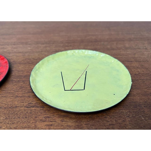 Mid-Century Metal Cocktail Coasters, 1960s, Set of 4 For Sale - Image 15 of 18