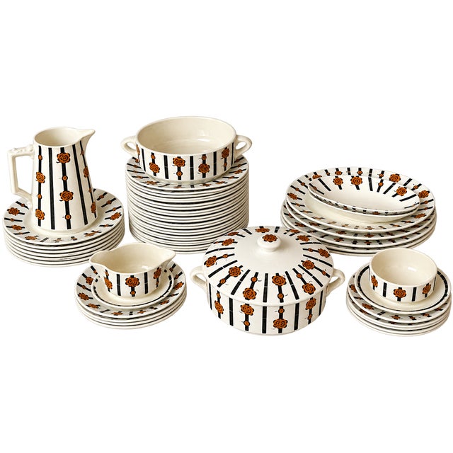 Vintage Art Deco Dinner Service, 1930, Set of 59 For Sale - Image 15 of 15
