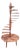 Decorative Spiral Staircase, 1950s For Sale
