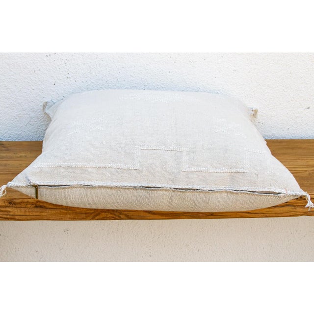 Moroccan 24"Sahara Trail Moroccan Silk Pillow For Sale - Image 3 of 7