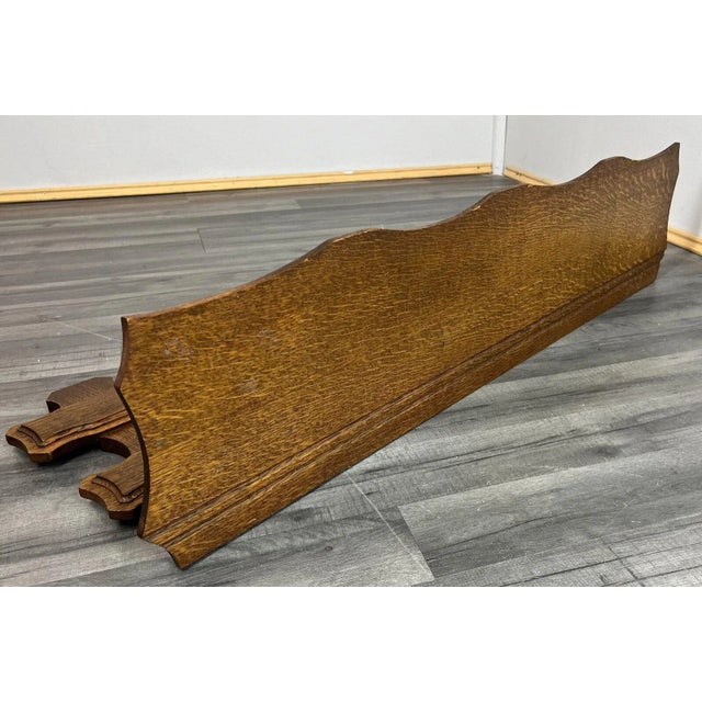 French 7 Hook Ornate Carved Coat Plate Rack For Sale - Image 5 of 6