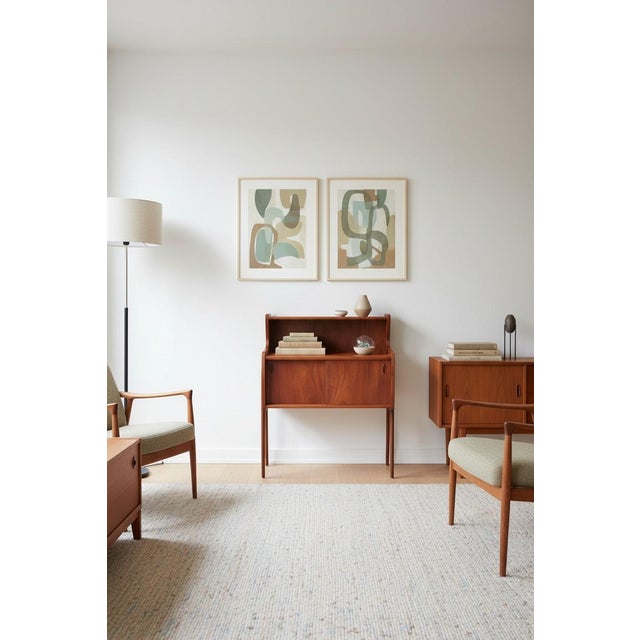 Danish Teak Cabinet with Sliding Doors, 1960s For Sale - Image 4 of 11