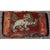 1870s Red Field Snow Lion Medallion Antique Chinese Tibetan Small Wool Rug For Sale In New York - Image 6 of 9