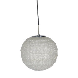 Mid-Century Glass Ball Ceiling Lamp, 1960s For Sale