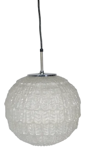 Mid-Century Glass Ball Ceiling Lamp, 1960s