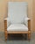 Lovely Antique Victorian hand made in Scotland Barley Twist Library armchair with beautifully turned oak frame finished...