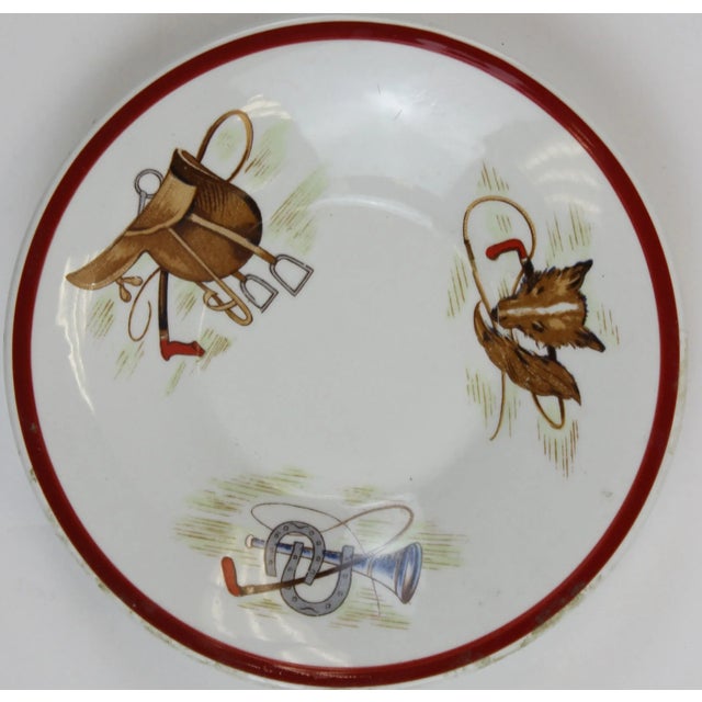 English English Foxhead Hunting Scenes Saucers - a Pair For Sale - Image 3 of 5