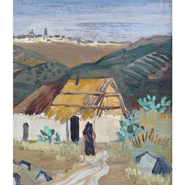 Yves Brayer, Sicilian Farmhouse, 1950s, Oil on Canvas For Sale - Image 12 of 16