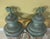Magnificent Pair of Vintage Solid Brass Eagle-Topped Wall Lanterns For Sale - Image 12 of 17