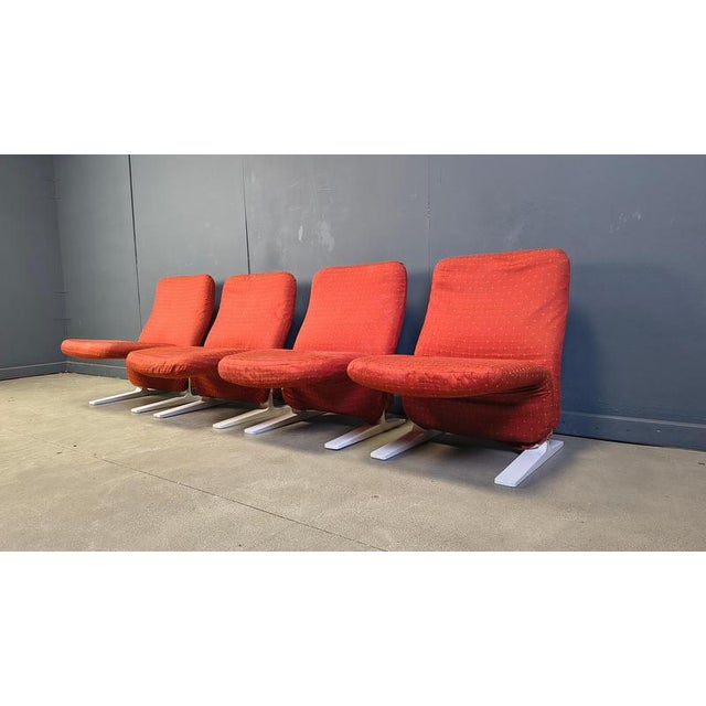 Concorde Chairs from Pierre Paulin, 1960s, Set of 4 For Sale - Image 11 of 16