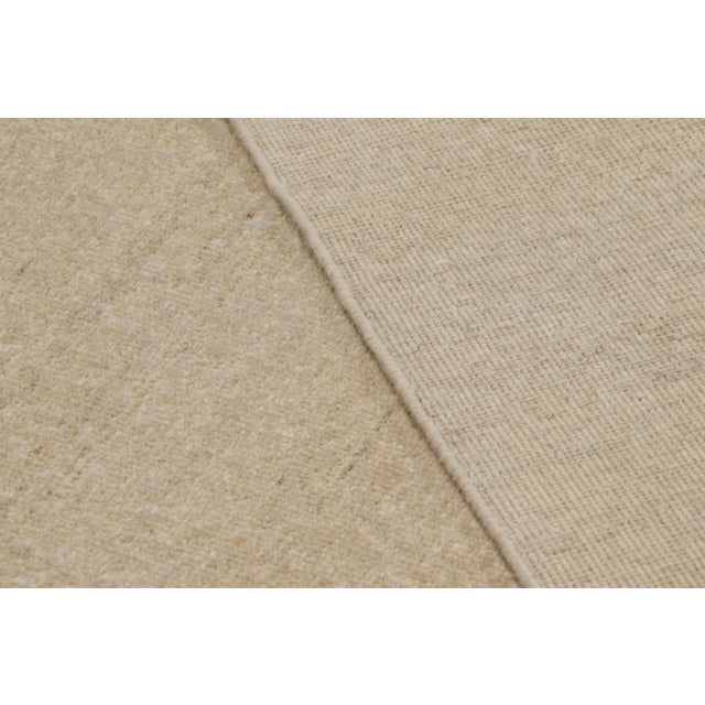Beige Rug & Kilim’s Oversized Contemporary Textural Solid Rug in Beige Tones For Sale - Image 8 of 8