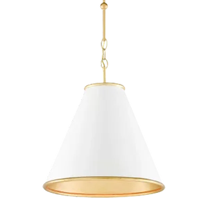 Currey & Company Pierrepont White Small Pendant