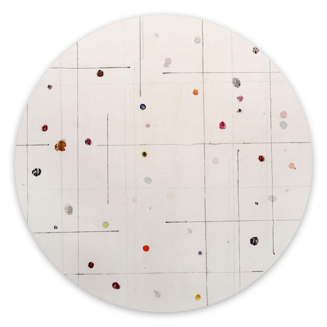 Textile Harald Kröner "Tondo 10", Painting For Sale - Image 7 of 7