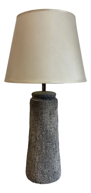 Grey Ceramic Table Lamp, 1980s