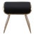 Velvet Upholstered Stool With Bronze Patina Brass Legs by Kifu Paris For Sale