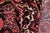 Burgundy Medallion Antique Heriz Burgundy/Beige Wool Rug - 10'6'' X 12'3'' For Sale - Image 8 of 10
