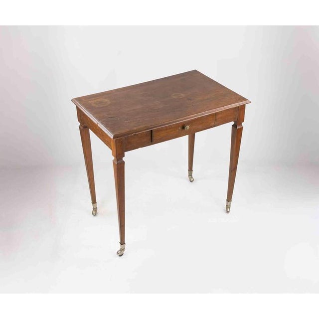 Mid-Century Table with Wheels, Italy, 19th Century For Sale - Image 6 of 10
