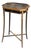 English Chinoiserie Ebonized Side Table For Sale