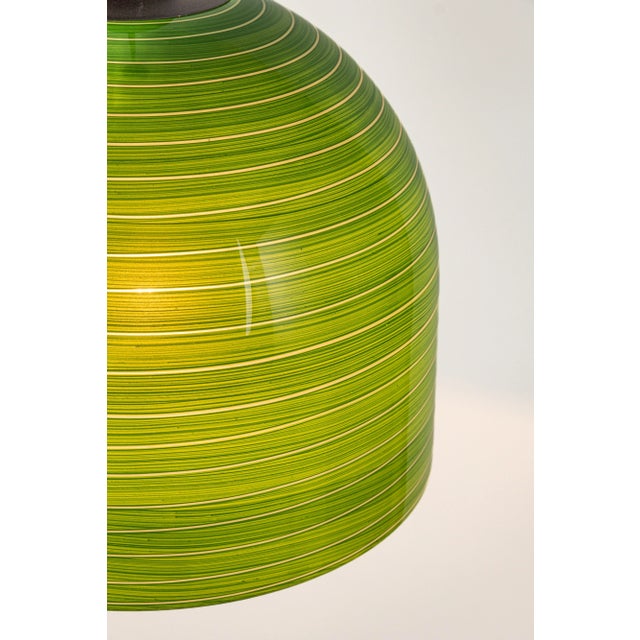 Green Green Glass Pendant Light by Peill Putzler, Germany, 1970 For Sale - Image 8 of 11