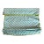 Palm Beach Style Custom Turquoise and Chartreuse Green Quadrille Aga Linen Roman Shade For Sale