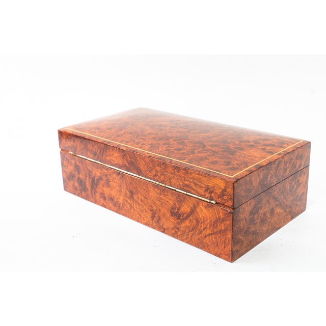 1950s Maple Wood Cigarettes Box, Vienna, Austria, 1950s For Sale - Image 5 of 13