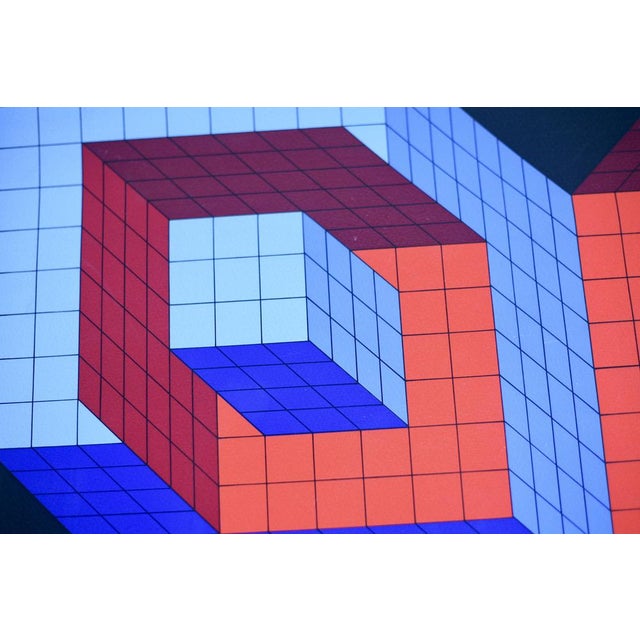 Kinetic Artwork, Lithograph on Arches Paper, 1970s For Sale - Image 9 of 18