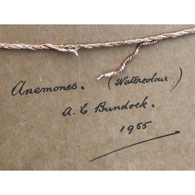 A.C.Bundock, Still Life, Watercolour, 1955, Framed For Sale - Image 6 of 7