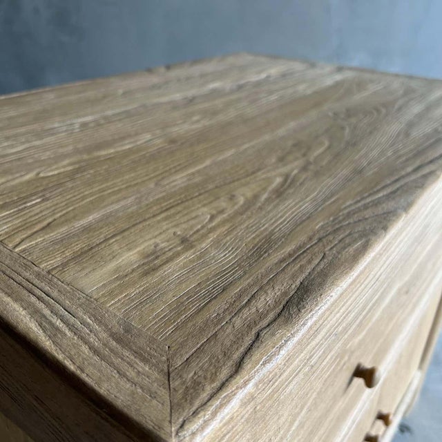 Jacob Nightstand in Natural Reclaimed Elm Wood For Sale In Los Angeles - Image 6 of 6
