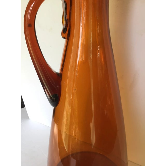 20th Century Blenko Orange Pitcher Winslow Anderson For Sale In Cleveland - Image 6 of 9