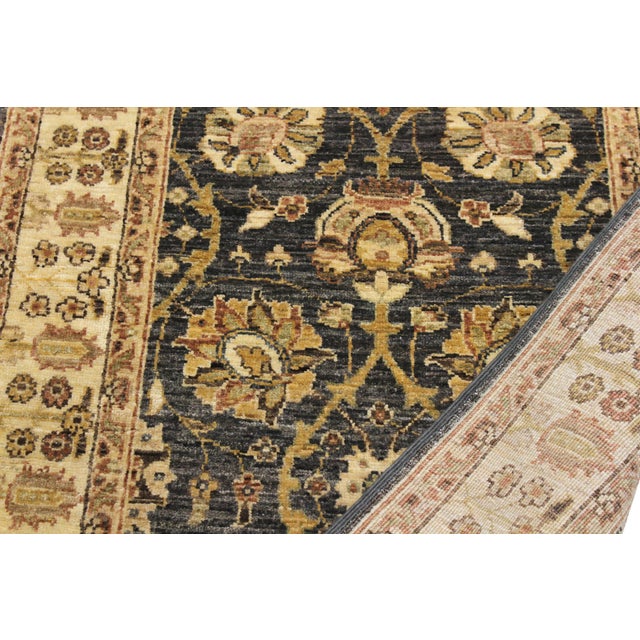 Charcoal Ziegler Charcoal/Ivory Wool Runner Rug- 3'0'' X 8'10'' For Sale - Image 8 of 10