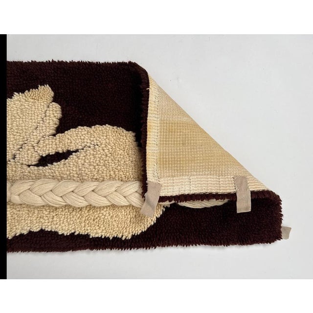 Textile Wool Tapestry of Nude Seated Woman in the style of Don Freedman, 1960s For Sale - Image 7 of 17