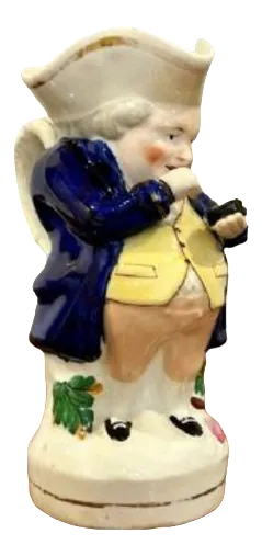 Victorian Staffordshire Toby Jug of Mr Snuff, 1860s