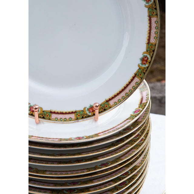 Vintage Flat Plates and Soup Plates from Limoges Porcelain, 1930s, Set of 16 For Sale - Image 4 of 8