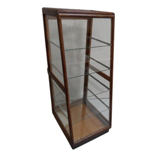 Antique Bakery Display Cabinet in Oak, 1890s For Sale