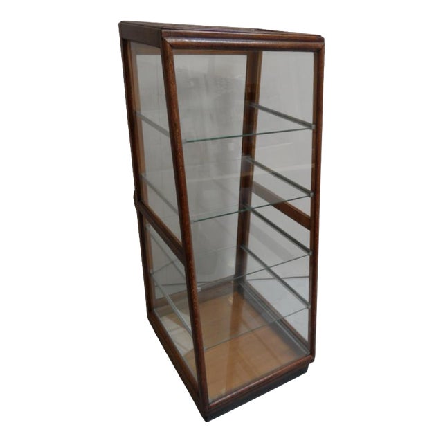 Antique Bakery Display Cabinet in Oak, 1890s For Sale