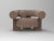 Not Yet Made - Made To Order Cassette Armchair in Outdoor Yucca Terracotta Fabric and Smoked Oak by Alter Ego for Collector For Sale - Image 5 of 5