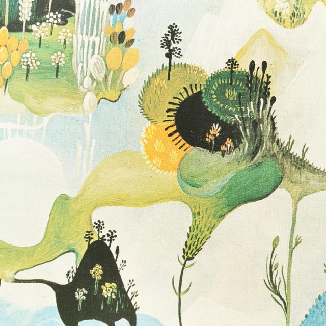 Vangel Naumovski, Surrealist Composition, Print on Canvas, 1960s-1970s For Sale - Image 6 of 12