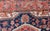 Antique Persian Serapi-Heriz Rug With Geometrics Design in Midnight Blue 7'3"x11'0" For Sale - Image 10 of 12