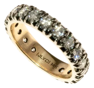 Georgian Style Diamond Wedding Ring, Size 6.25